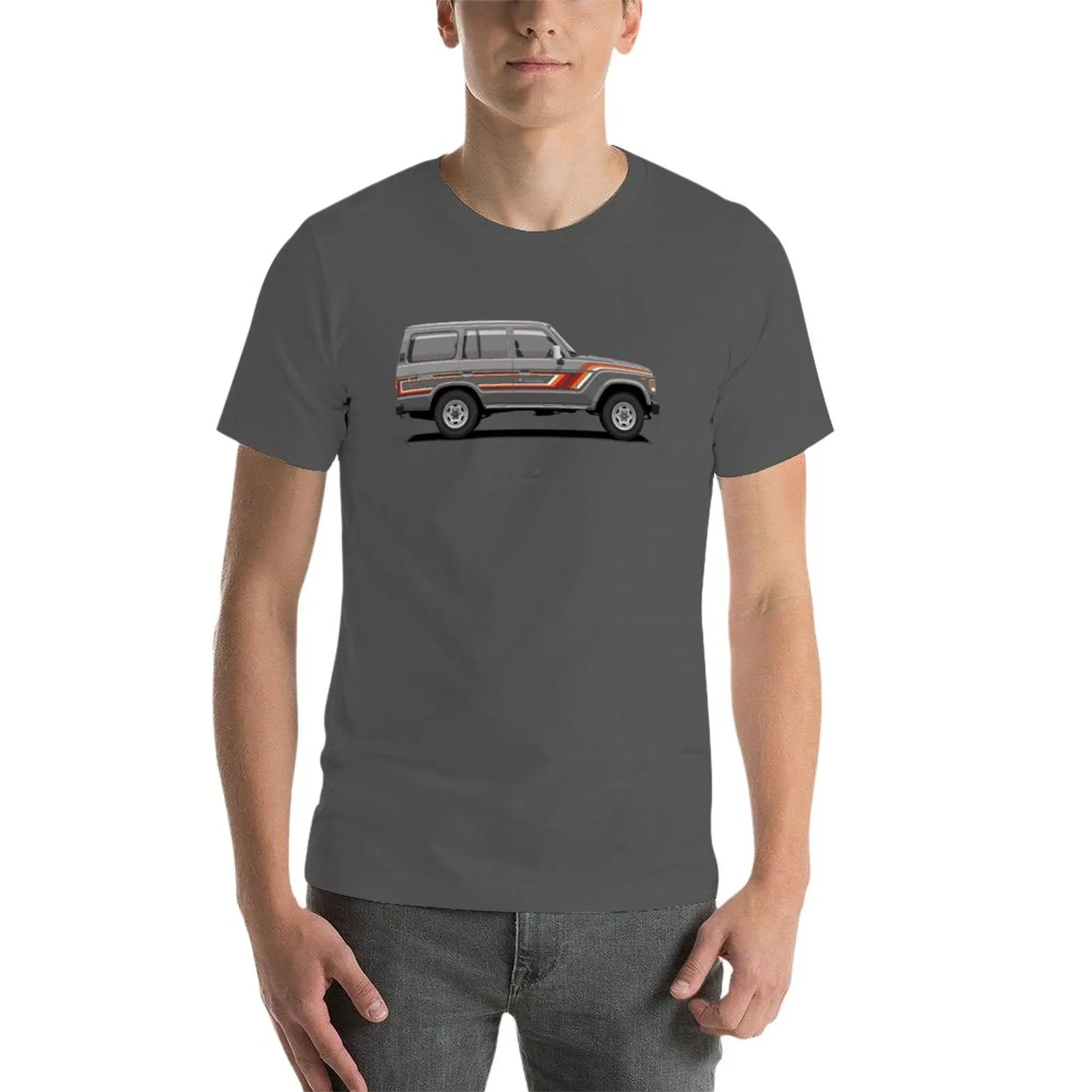 New Land Cruiser 60 Grey T-Shirt new edition t shirt summer tops funny t shirt plus size t shirts t shirts for men