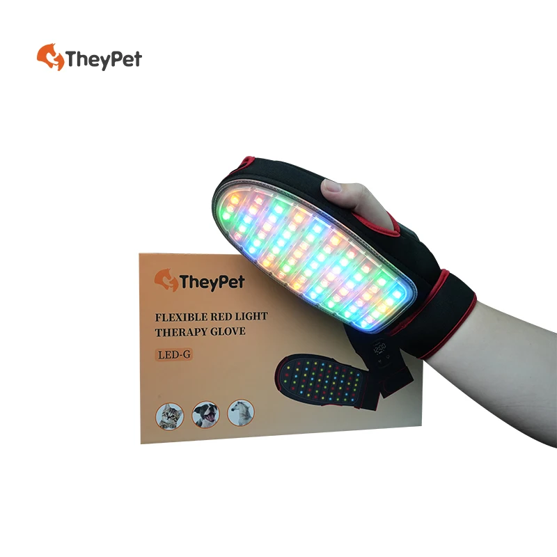 LED Light Therapy Glove For Cats Dogs For Pain Therapy For Household Use