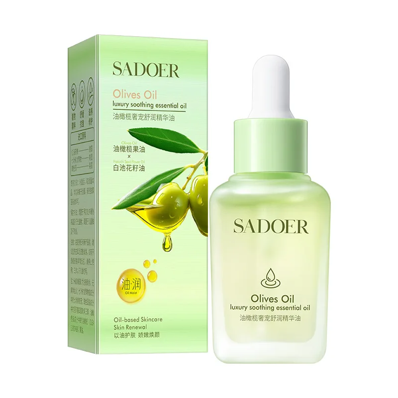 Olive Hydrating Facial Oil Skin Smoothening Face Essence Improving Skin Texture Reducing Pores Moisturizing Brighten Firming