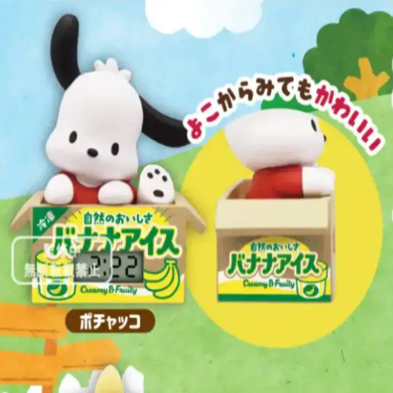 Pochacco Pom Pom Purin Gashapon Carton Clock Modeling Desktop Ornament Collectible Toy - view 2