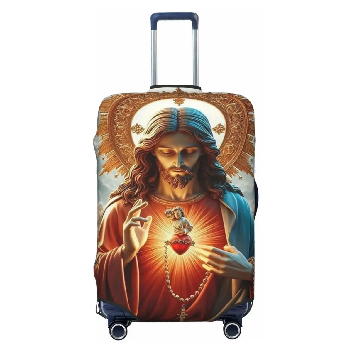 

Custom Lord Jesus Christ Luggage Cover Fashion Suitcase Protector Covers Suit For 18-32 inch