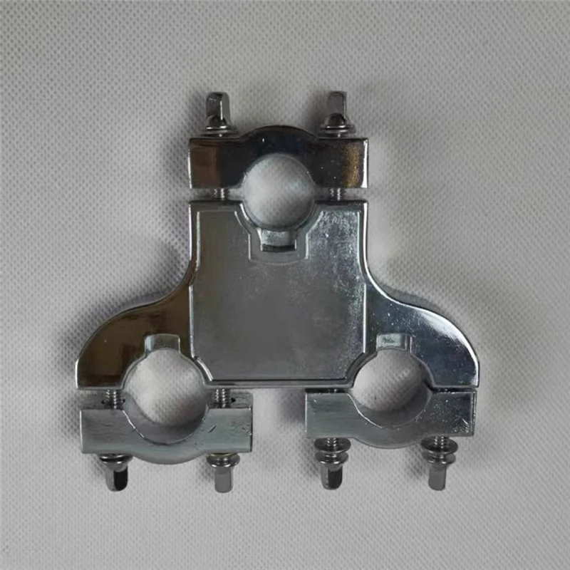 ABKV-Drum Clamp Connector ثلاثة حفرة تصاعد قوس سهلة التركيب لملحقات طبلة الجاز