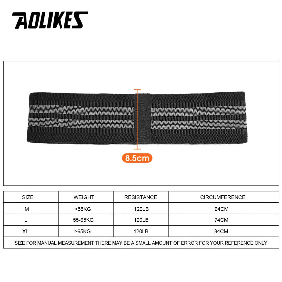 AOLIKES Unisex Booty Band Hip Circle Loop Resistance Band Workout Exercise for Legs Thigh Glute Butt Squat Bands Non-slip Design