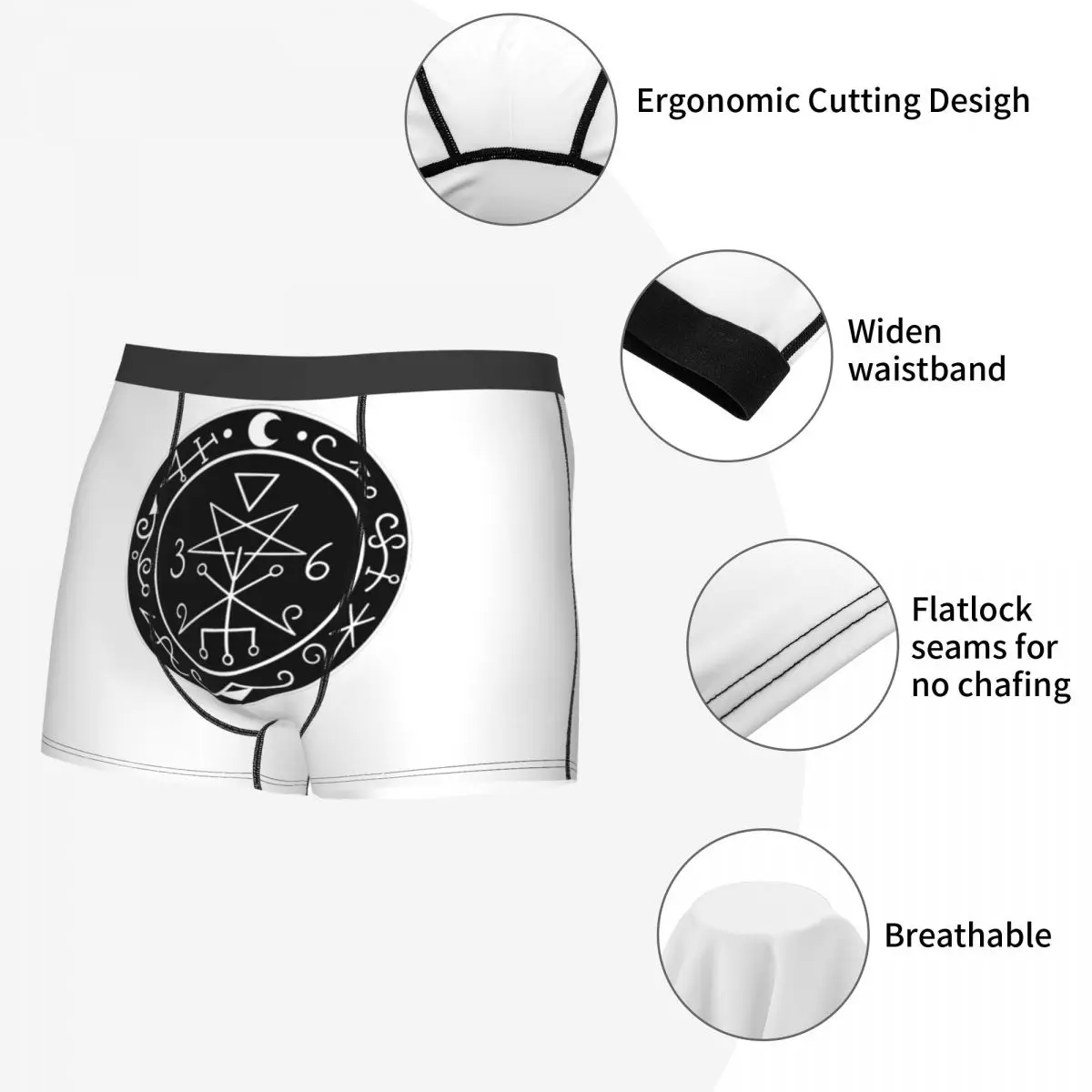 سراويل داخلية بوكسر ليليث سيجيل (1) سراويل داخلية مريحة للرجال هدية لصديقك للرجال