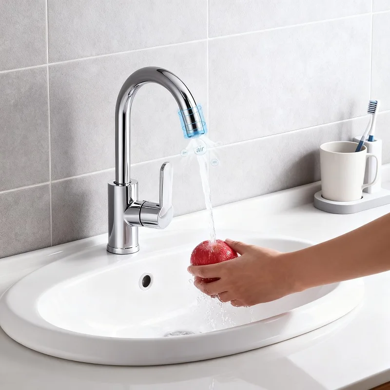 

Kitchen Faucet Household Splash-proof Boosting Hot And Cold Faucet Hot And ColdVegetable Wash Basin Dishwashing Pool Sink