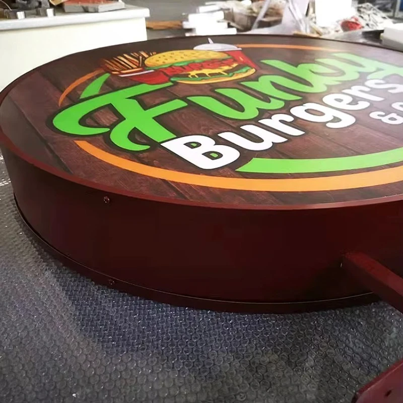 مخصص 3D مضيئة قناة رسالة الفولاذ المقاوم للصدأ تسجيل أدى الإعلان شعار الاكريليك LED ضوء مربع #5