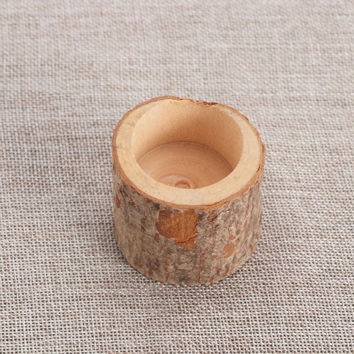 

Wooden Holder 5.5Cm Natural Pinewood Handmade Table Decoration For Wedding Party Home Indoor Outdoor Use Wood Color