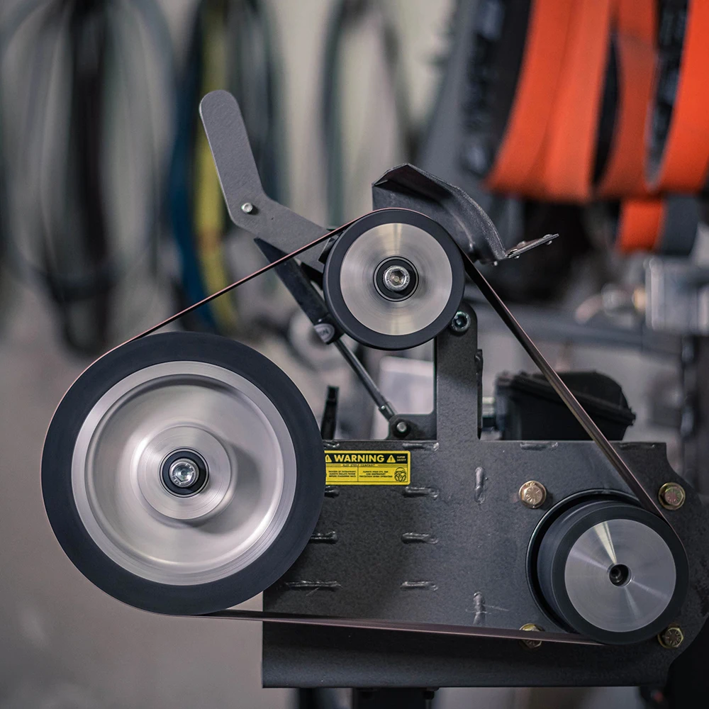 200*50Mm Solid Bandslijpmachine Rubber Contact Wiel Schurende Riemen Set Inner Gat Aangepaste