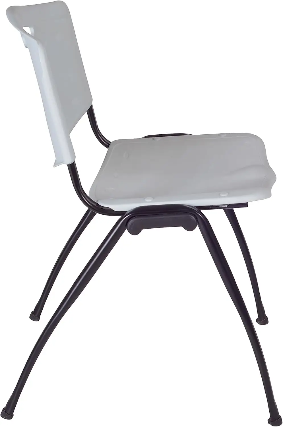 Kobe Breakroom mesa com 4 m Stack cadeiras, 30 "cadeiras redondas cereja, cinza