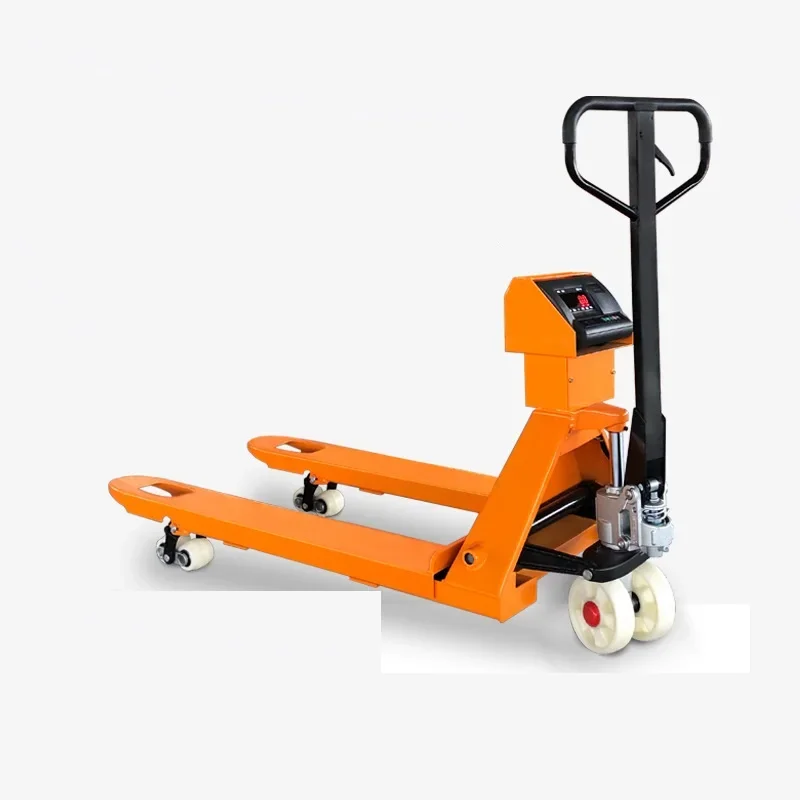 Hand Narrow Pallet Jack 2500 kg Pallet Manual Hydraulic Lift Weighing Jack Pallet Truck with Weight Scale