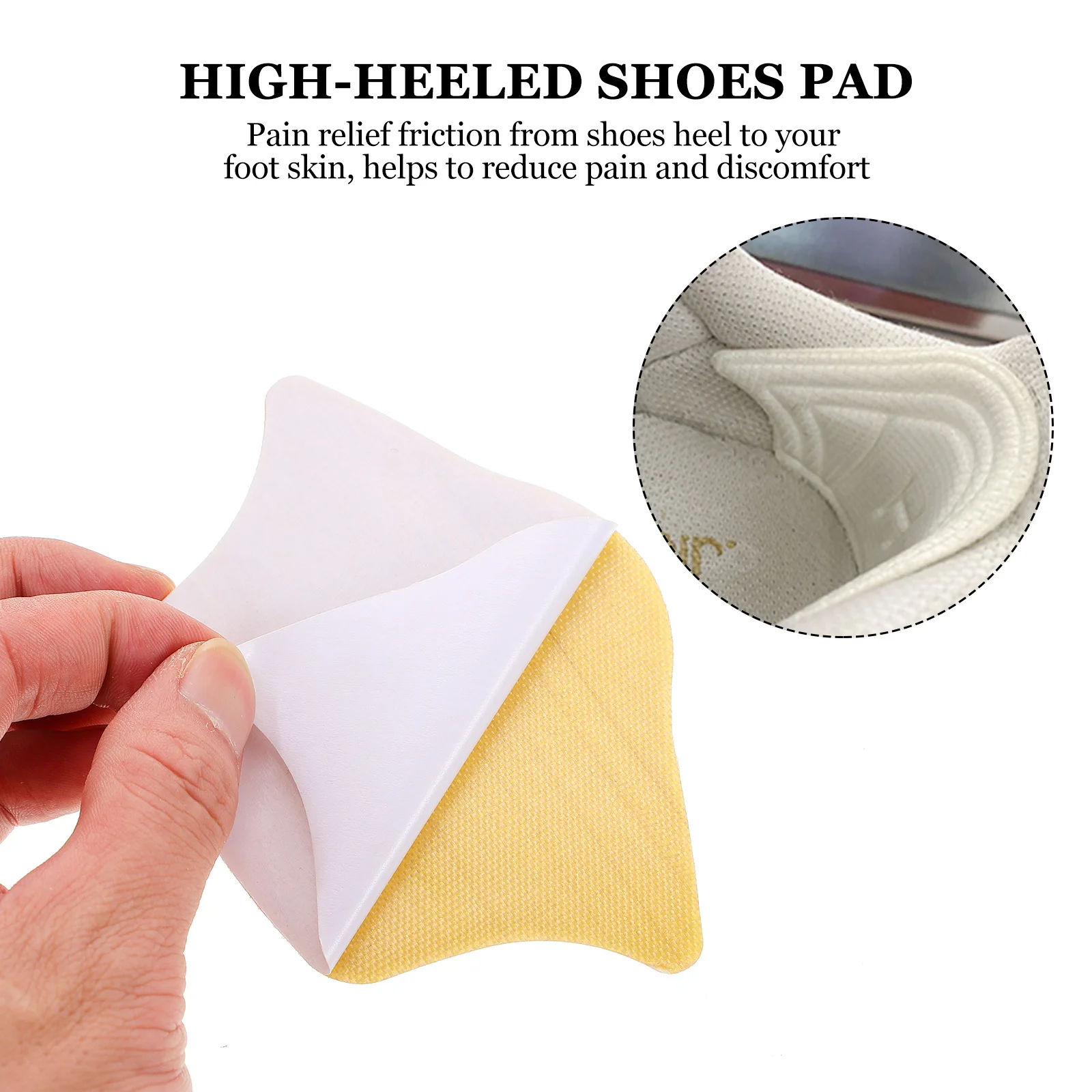 

3Pairs Rear Heel Sticker Self-Adhesive Heel Mats Paster Foot Comfort Enhancer Paster