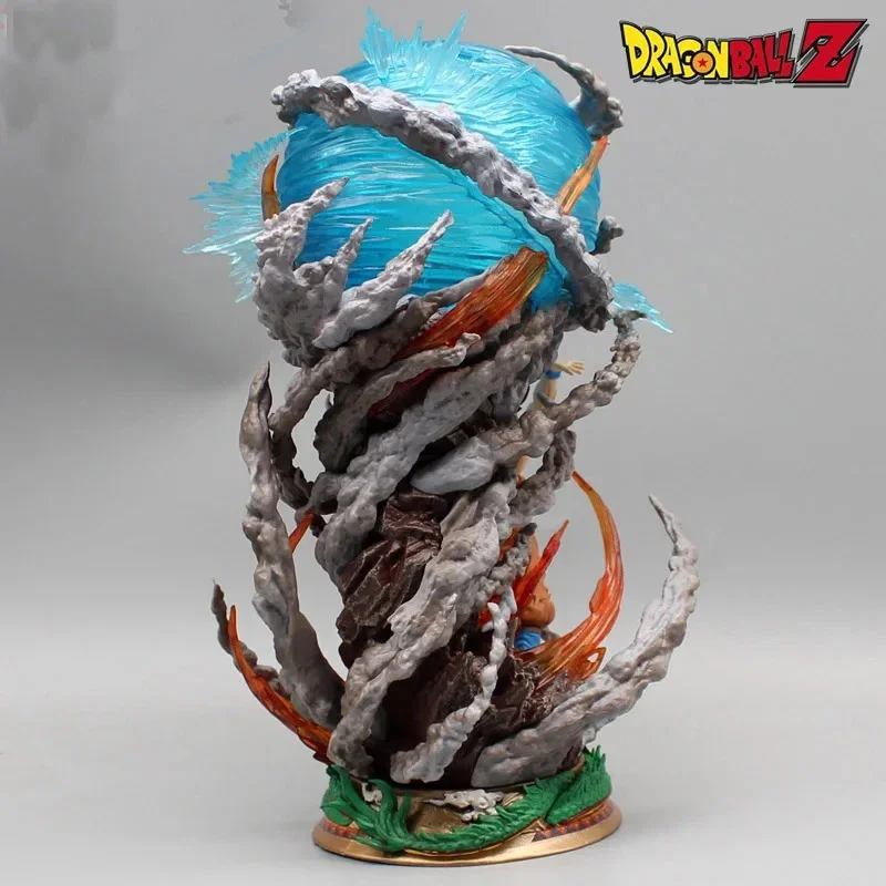 17cm Anime Dragon Ball Goku Figuras Anime Sou Goku Super Saiyan Figuras de acción Modelo Genki Bomb GK Figuras Colección Juguetes Regalos