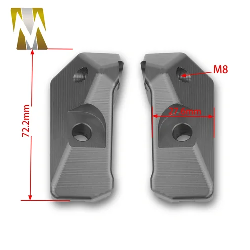 Imagen 2 del producto Ajustador de cadena de husillo de eje trasero para Yamaha YZF R3 R25 2013 2014 2015 2016 2017 2018 MT03 25 accesorios de aluminio CNC para motocicleta