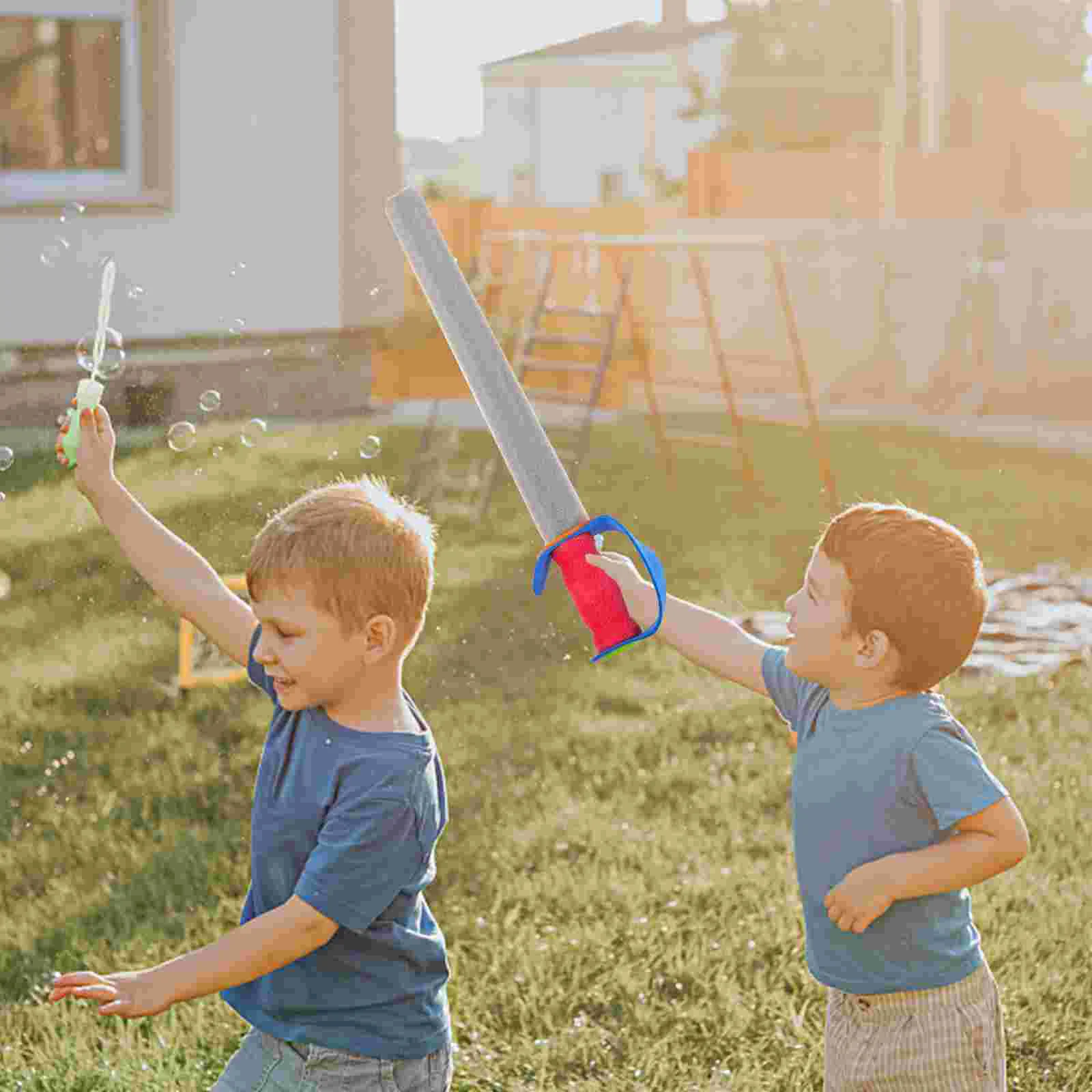 4 Pcs Kids Suits for Boys Safety Fencing Toys Swords Foams Performance Props Training Plaything Baby