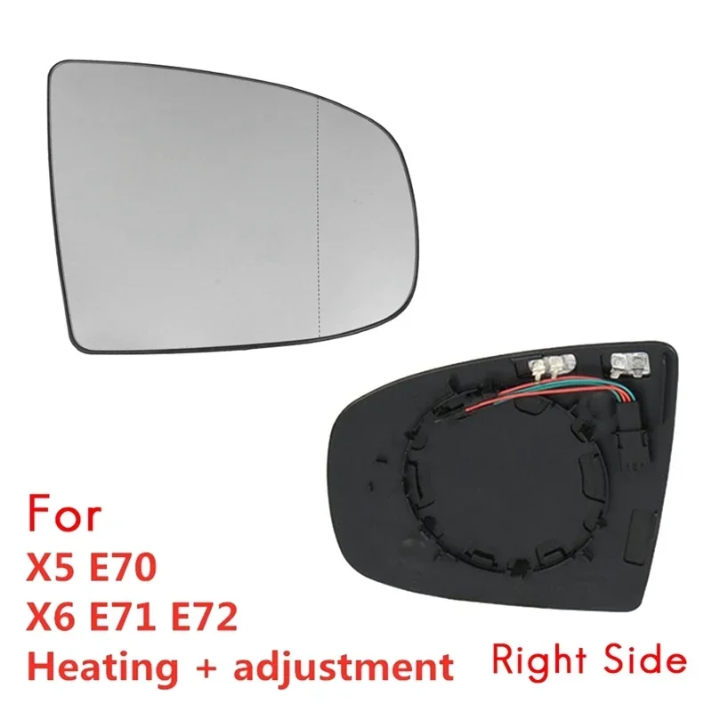 

Rear View Mirror Side Mirror Glass Heated + Adjustment for BMW X5 E70 2007-2013 X6 E71 E72 2008-2014