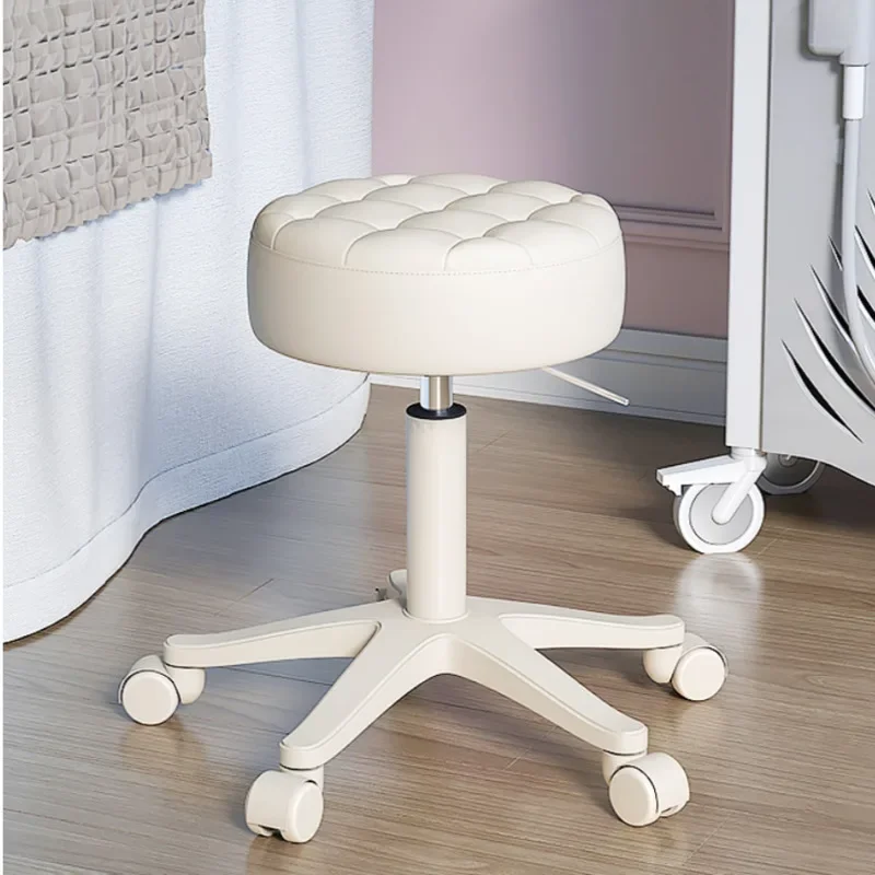 

European Fashion Beauty Salon Pulley Stool Hairdressing Barber Shop Lifting Chair Rotating Manicurist Work Stool