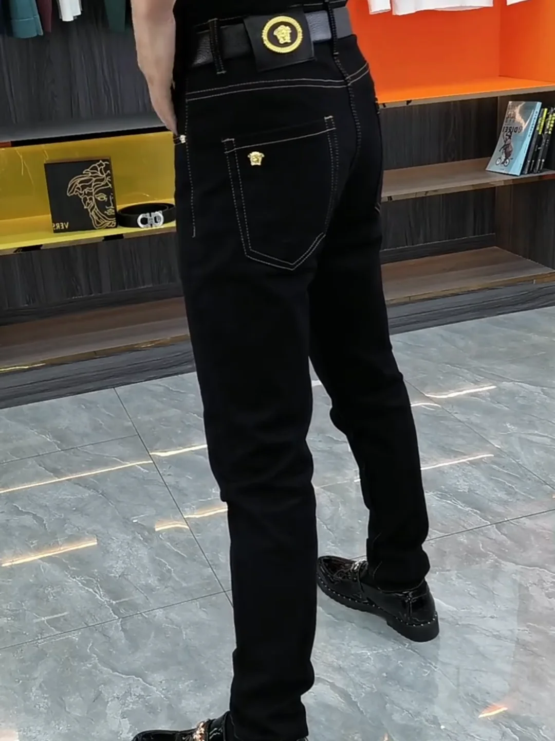 

Slim Fit Men's Jeans Comfortable Sli Simple High-End Spring Autumn New Arrival Youth Faion Long Pants Antimicrobial