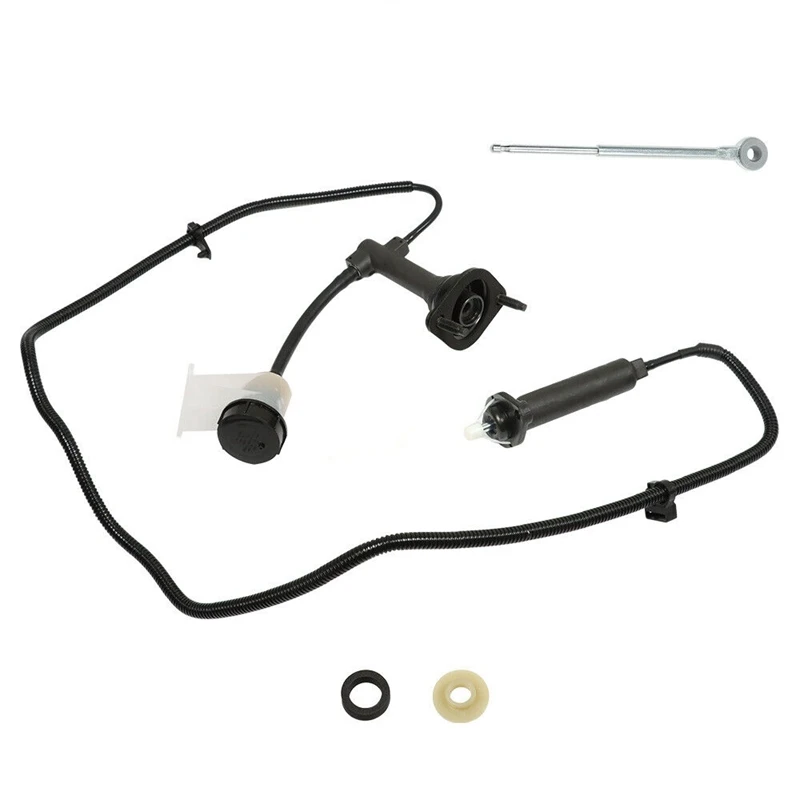 

Clutch Master+Slave Cylinder Assembly Clutch Hydraulic Line PS0517-MVB1 Black For Dodge Ram 1500 2500 3500 5.9L 00-03