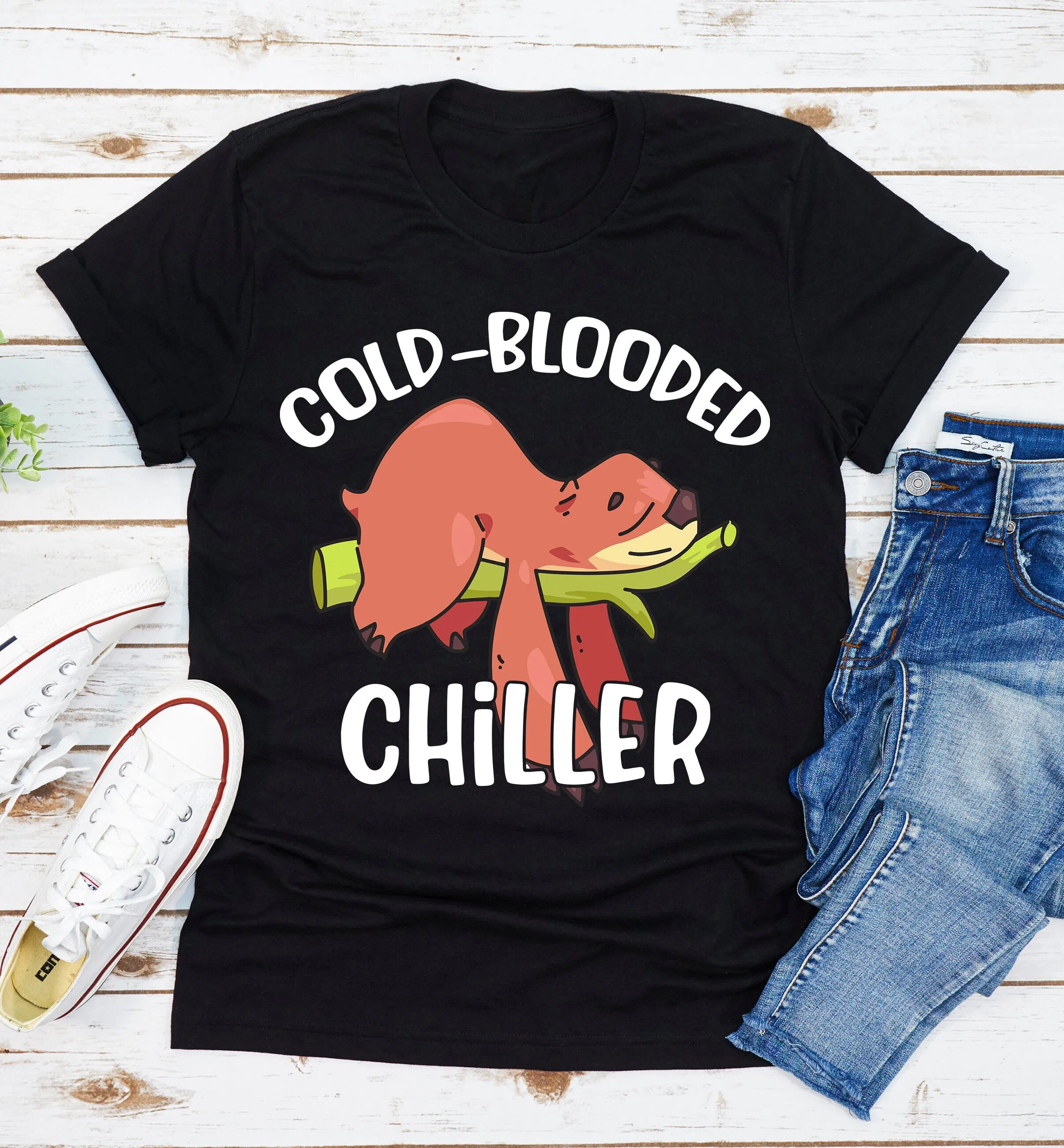 Cold Blooded Chiller T Shirt Lazy Sloth Funny Weekend Lover I Am Not