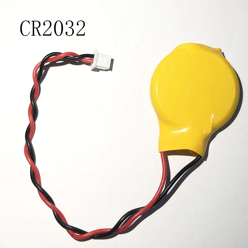 10 sztuk/partia CR2032 2032 bateria z przewodem 2pin płyta główna laptopa BIOS CMOS bateria z demontażem przewodów baterii