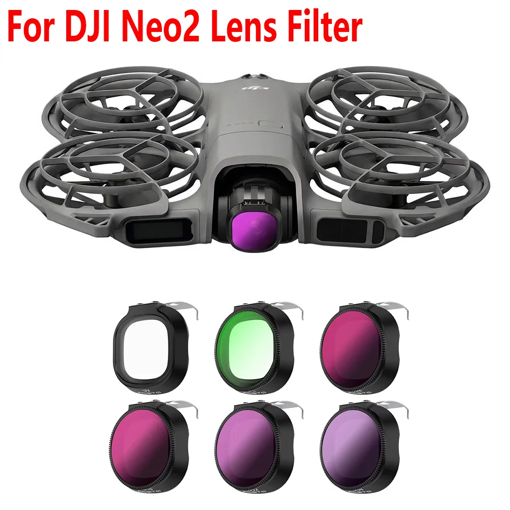 Objektivfilter-Set für DJI Neo2 Drohne ND-Filter-Kit ND8 ND16 ND32 CPL UV-Filter Kamera Blendschutzfilter Drohnen-Zubehör