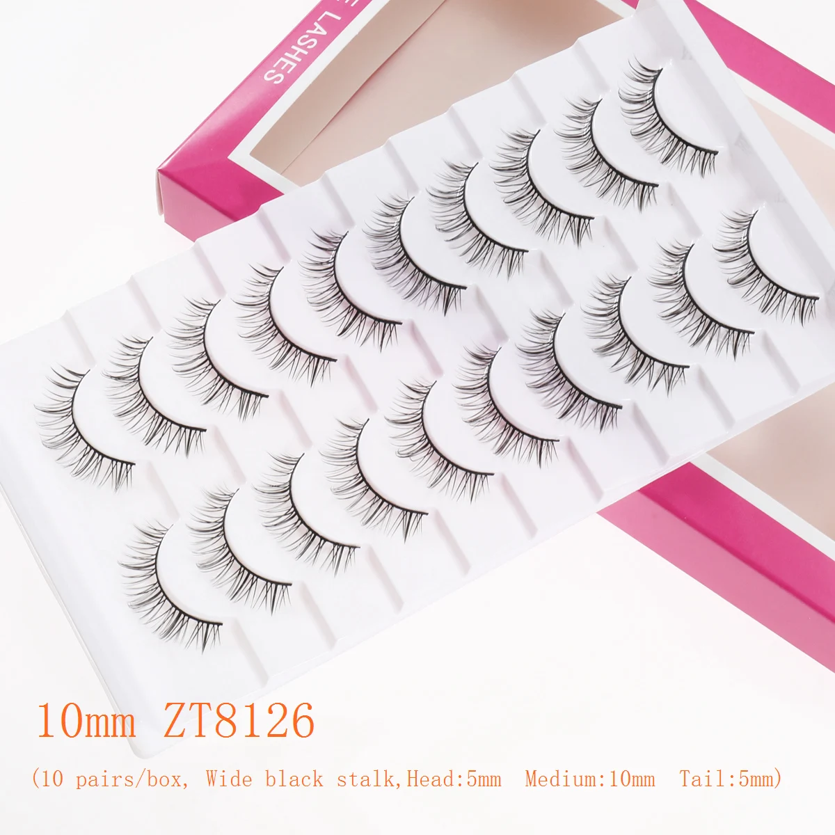 Sztuczne rzęsy Xuanfeiwu, pełne, naturalne, rzadkie, do codziennego noszenia, łatwe w aplikacji, idealne do makijażu w stylu manga, na odkryte twarze, do lekkiego makijażu, cosplayu, puszyste rzęsy kocie i lisie.