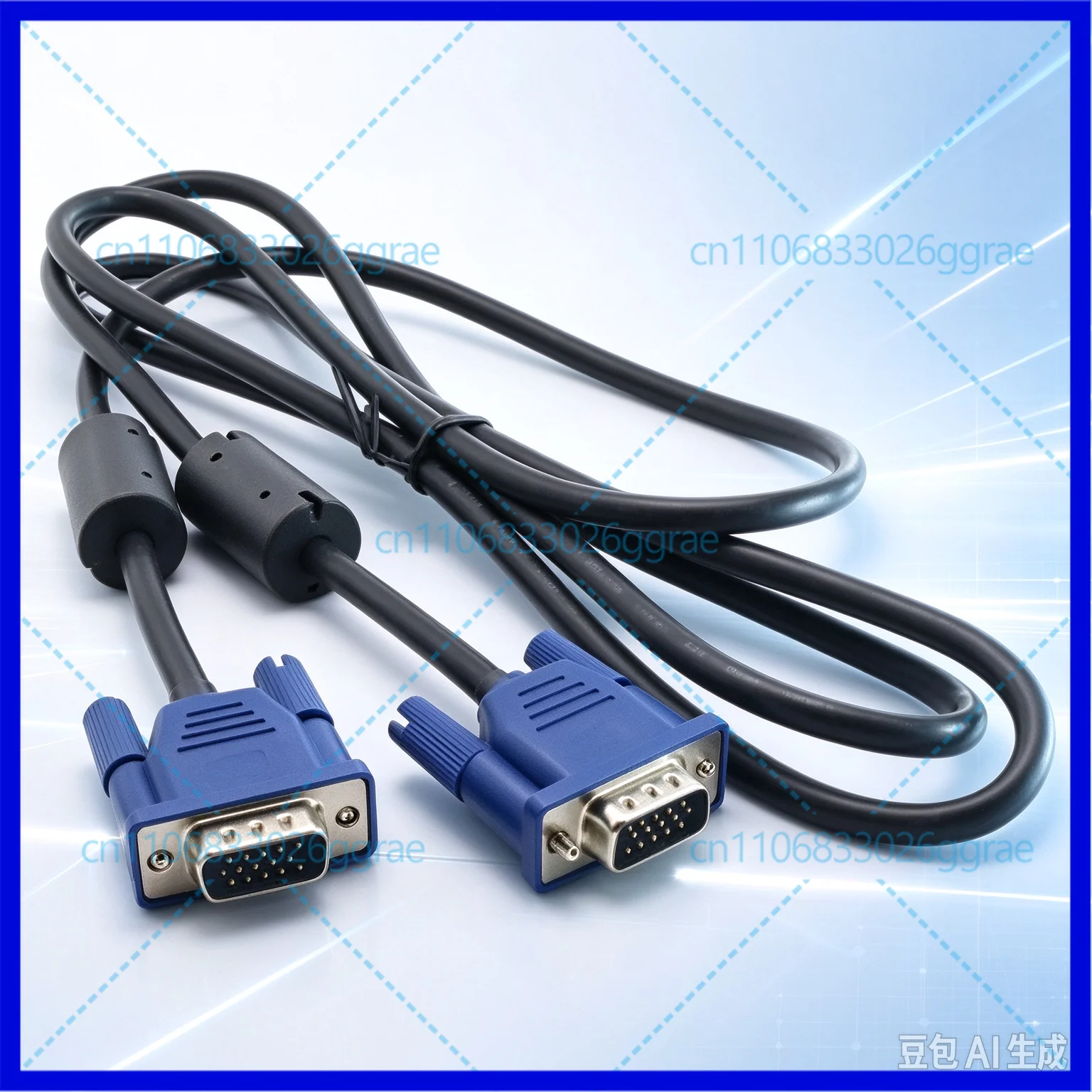 Extension Cable 15 Pin VGA for Lenovo HKC Dell HP ASUS Computer Monitor, 2PCS Used