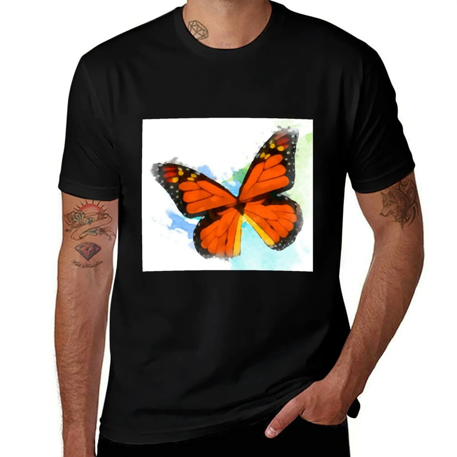 

cotton Flutter t funny quality cotton shirt 100% t man high cotton tshirt shirts T-Shirt