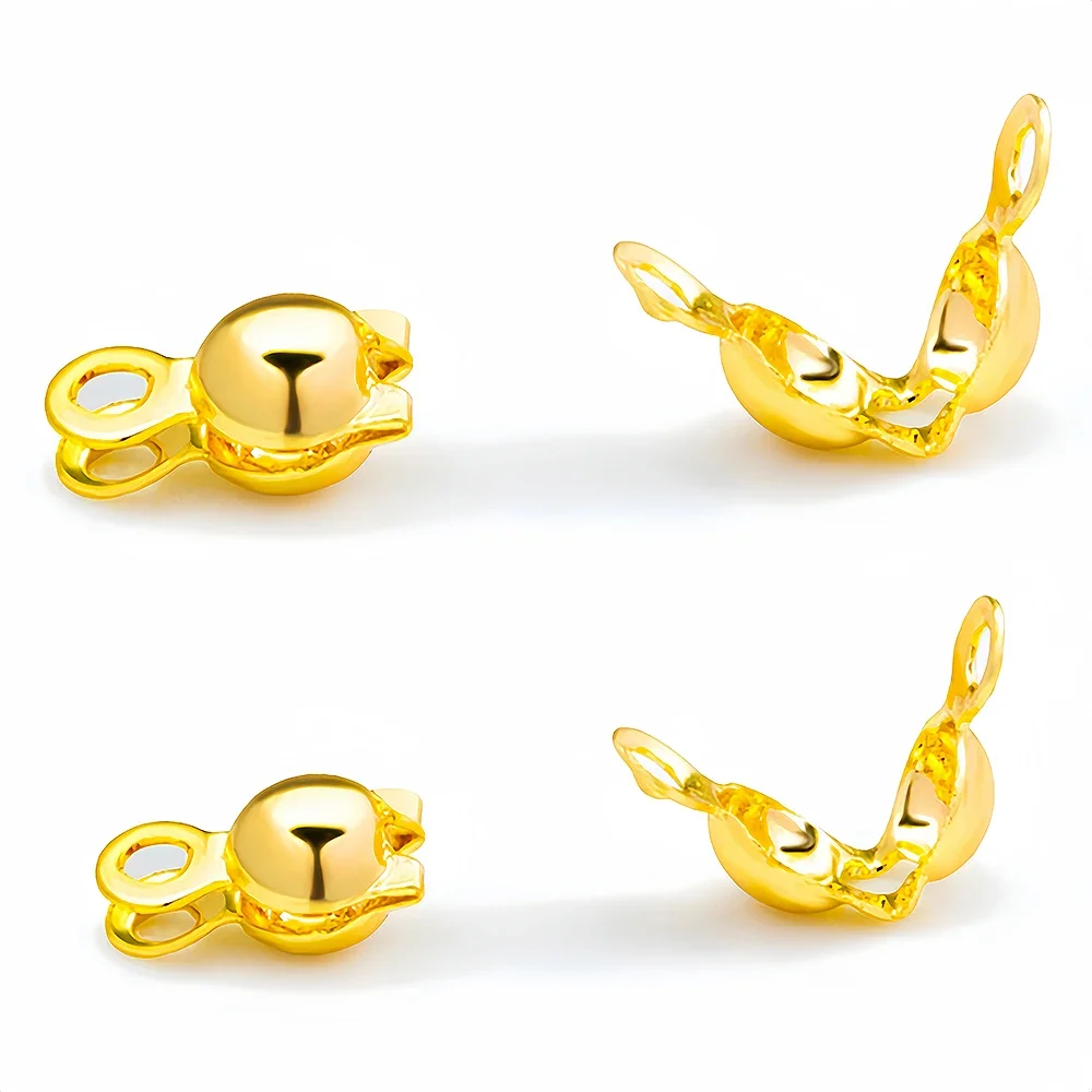 4*7 مللي متر ذهبي فضي اللون الفولاذ المقاوم للصدأ مطرز مشبك لصنع المجوهرات Charms سوار قلادة ياردروب DIY بها بنفسك اكسسوارات