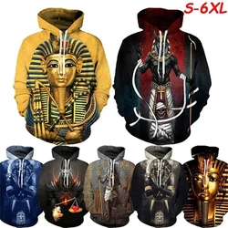 Egyptian Dead God Egyptian Symbol Pharaoh Anubis Costumn Hoodie Men Women 3D Print Hoodies Egypt Clothing Sweatshirts 2024 New