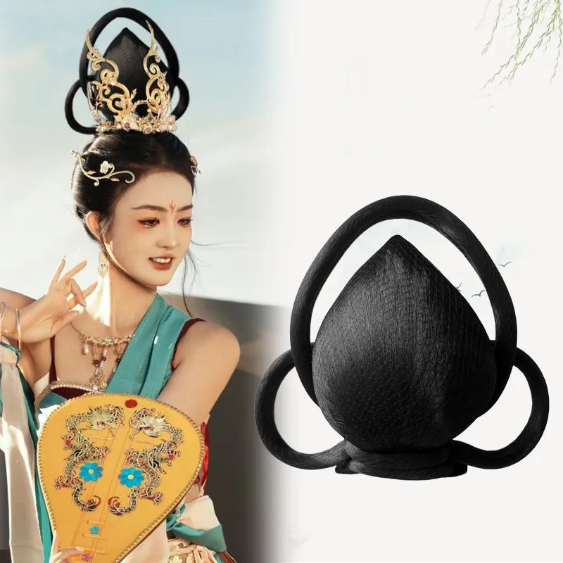 23x11 см черные китайские древние Dunhuang Feitian аксессуары для волос для женщин Hanfu Fairy косплей головной убор прическа