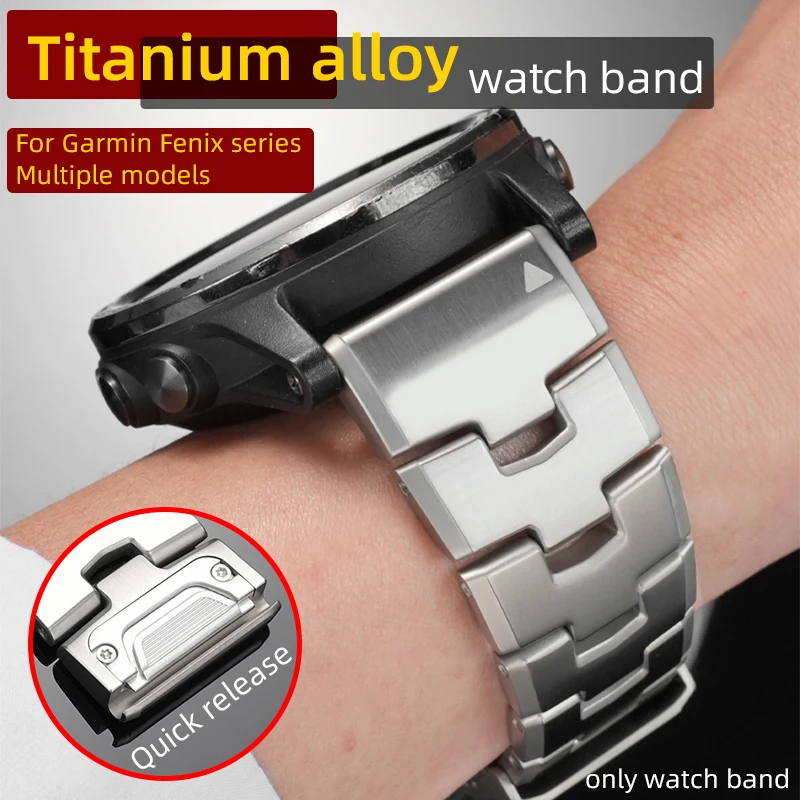 Titanium Alloy Strap 22 26mm For Garmin Fenix 8 51mm 7 7X 6 6X Pro QuickFit Watch5 5X Plus Forerunner 945 935 Bracelet Watchband