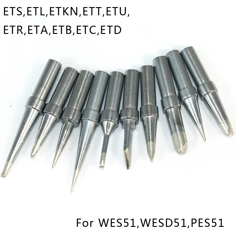 

WES51 Solder Tip Station Iron Tip WES51 WESD51 PES51 Soldering Station Tip For ETS ETL ETKN ETT ETU ETR ETA ETB ETC ETD