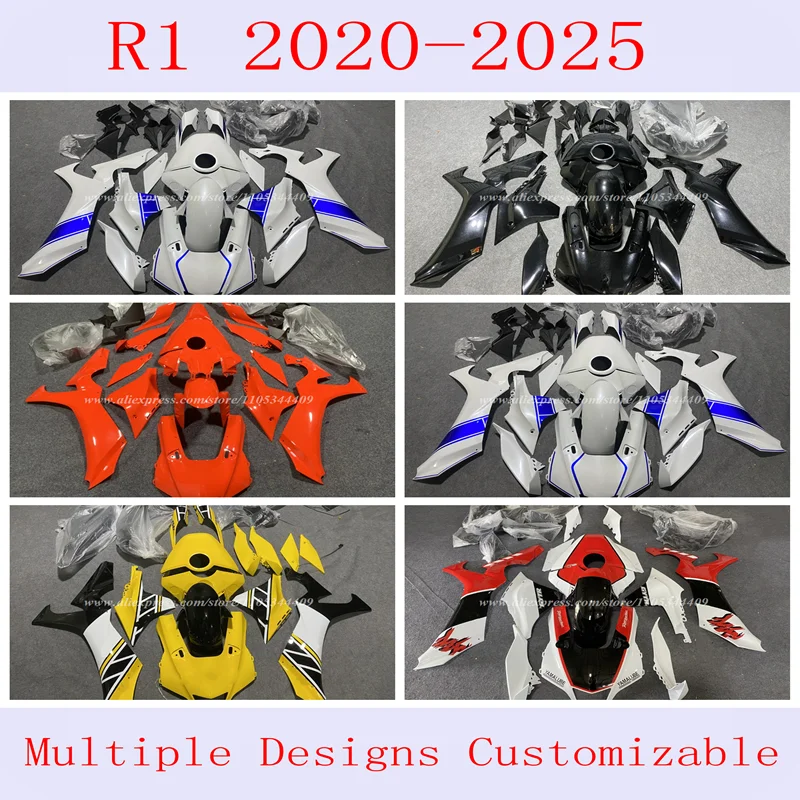 4 Gift new ABS cowling kit is suitable for Yamaha R1 2020 21 22 23 24 2025 car modification accessories can be customized