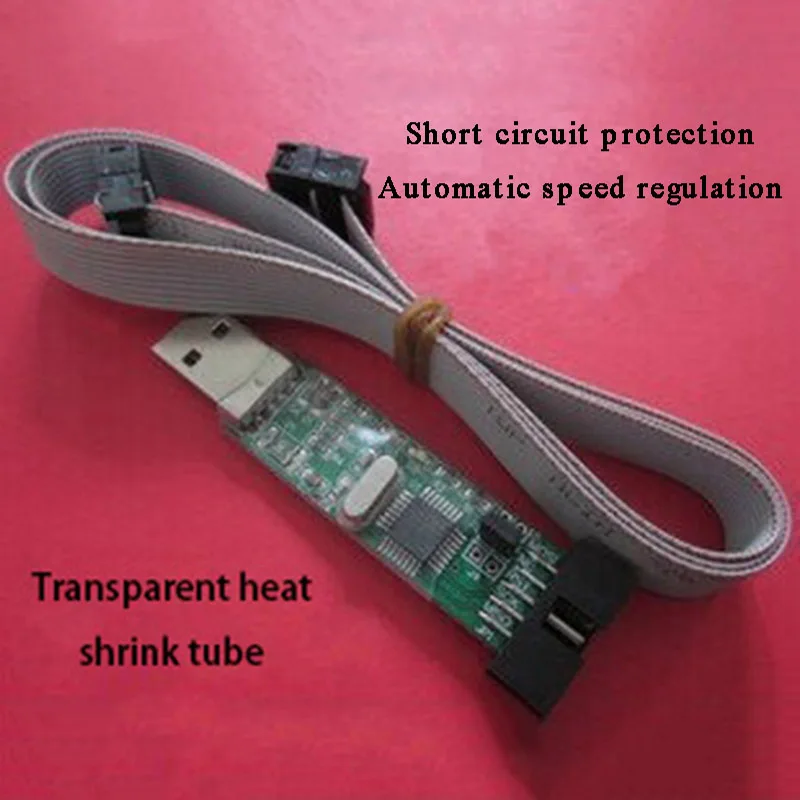 USB ISP Programmer for ATMEL AVR Programmer Single Chip Microcomputer USB ISP Downloader with Download Wire