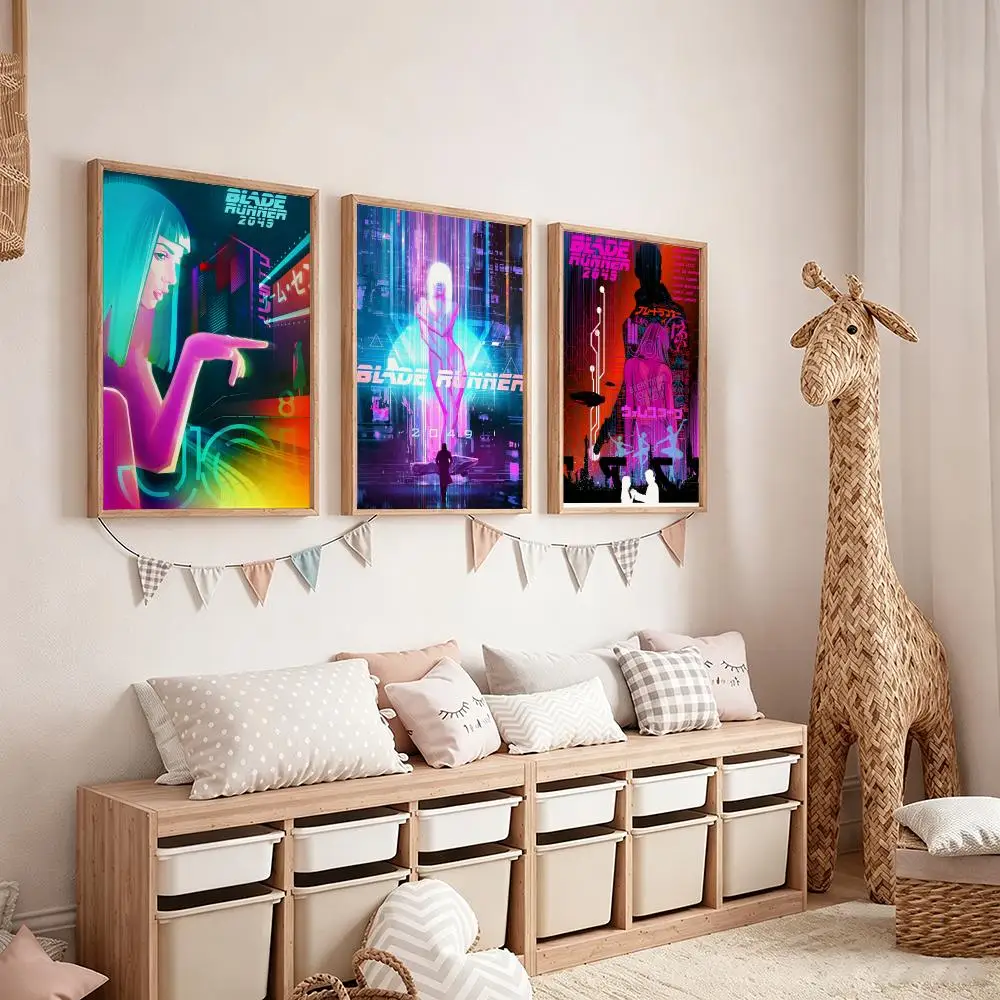 famous movie Blade Runner 2049 Poster HD Waterproof Self-Adhesive Wall Art - Versatile Decor for Any Space|Perfect Gift Idea