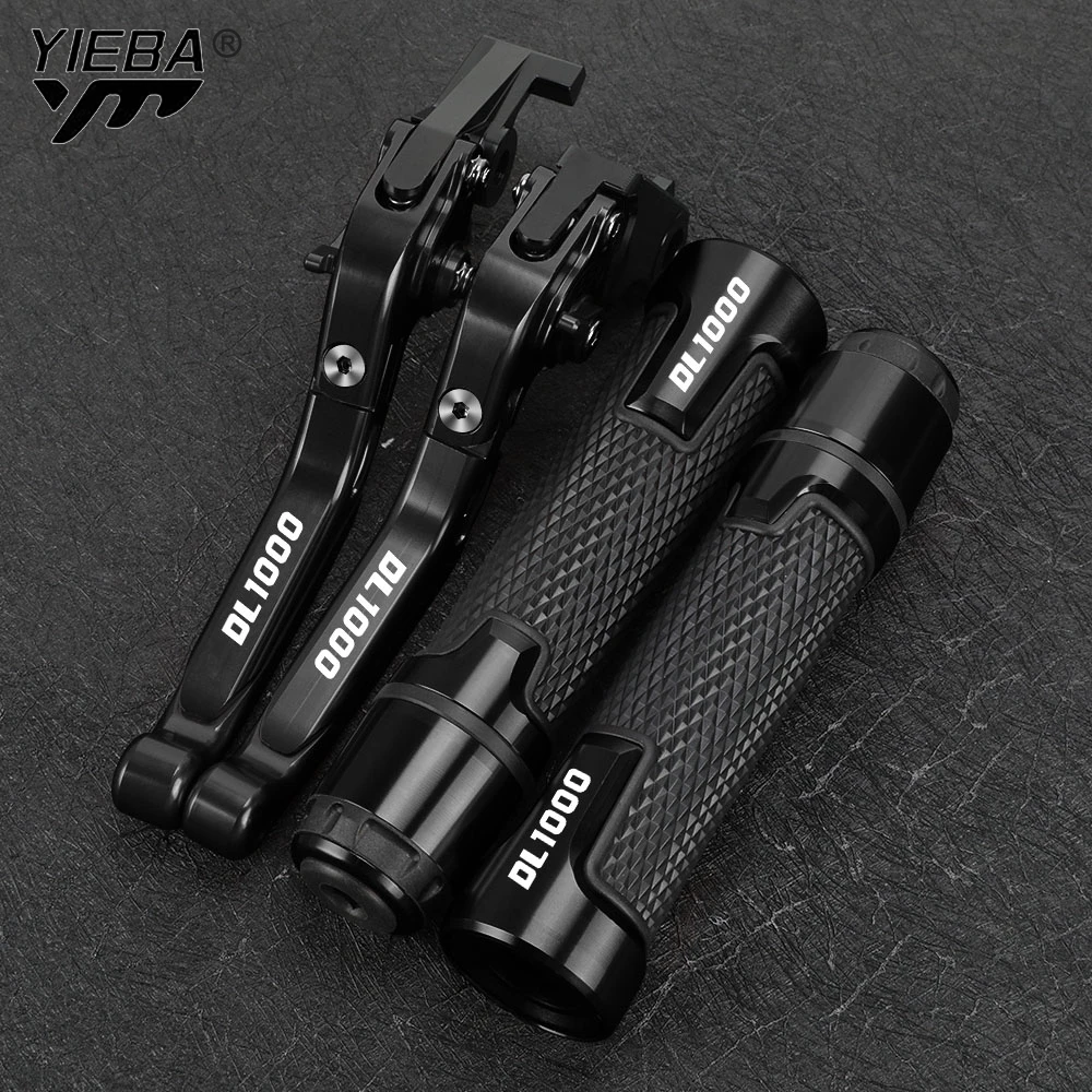 

FOR SUZUKI DL1000 V-STROM V STROM DL 1000 2002-2016 2015 Motorcycle Accessories Adjustable Brake Clutch Levers Handbar Grips