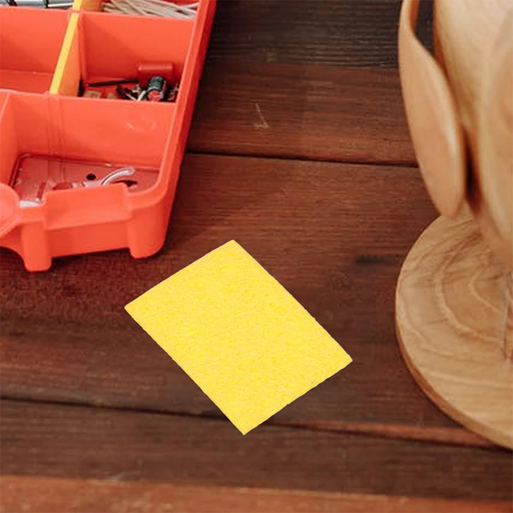 

200pcs Iron Sponge Replacement High Temp Cleaning Pads For Soldering Tips Brass Cleaner Welding Tools Iron Tip Cleaning
