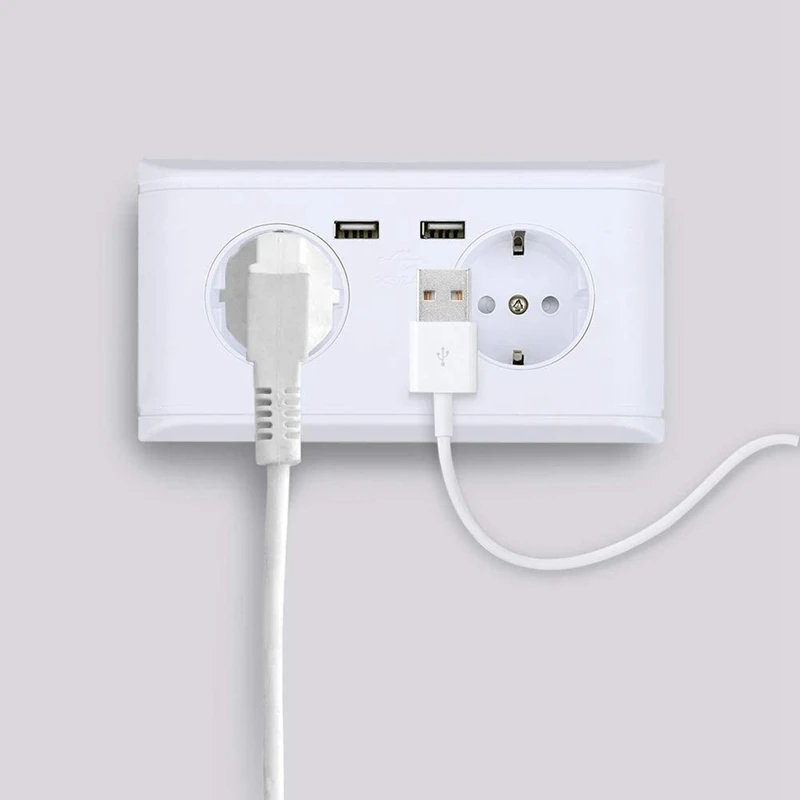 Socket Wall Outlet Multi-Function Socket With Dual USB Connection 250V Eu Plug High-Speed Charger Socket