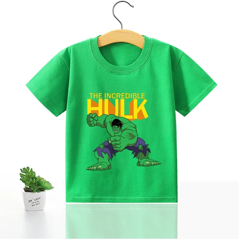 T-shirt en coton Marvels pour enfants, vêtements Spiderman pour garçons et filles, Wolverine, MEDk, t-shirts de dessin animé, vêtements d\'été