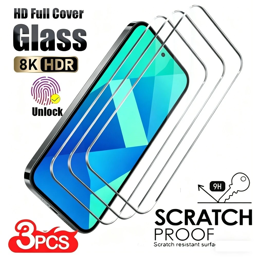 

Защитное стекло 9H для Google Pixel 10 9 Pro XL 8 9 10 Pro 10a 9a 8a 7a 6a 10 9 8 7 6, 3 шт., ультрапрозрачное, закаленное
