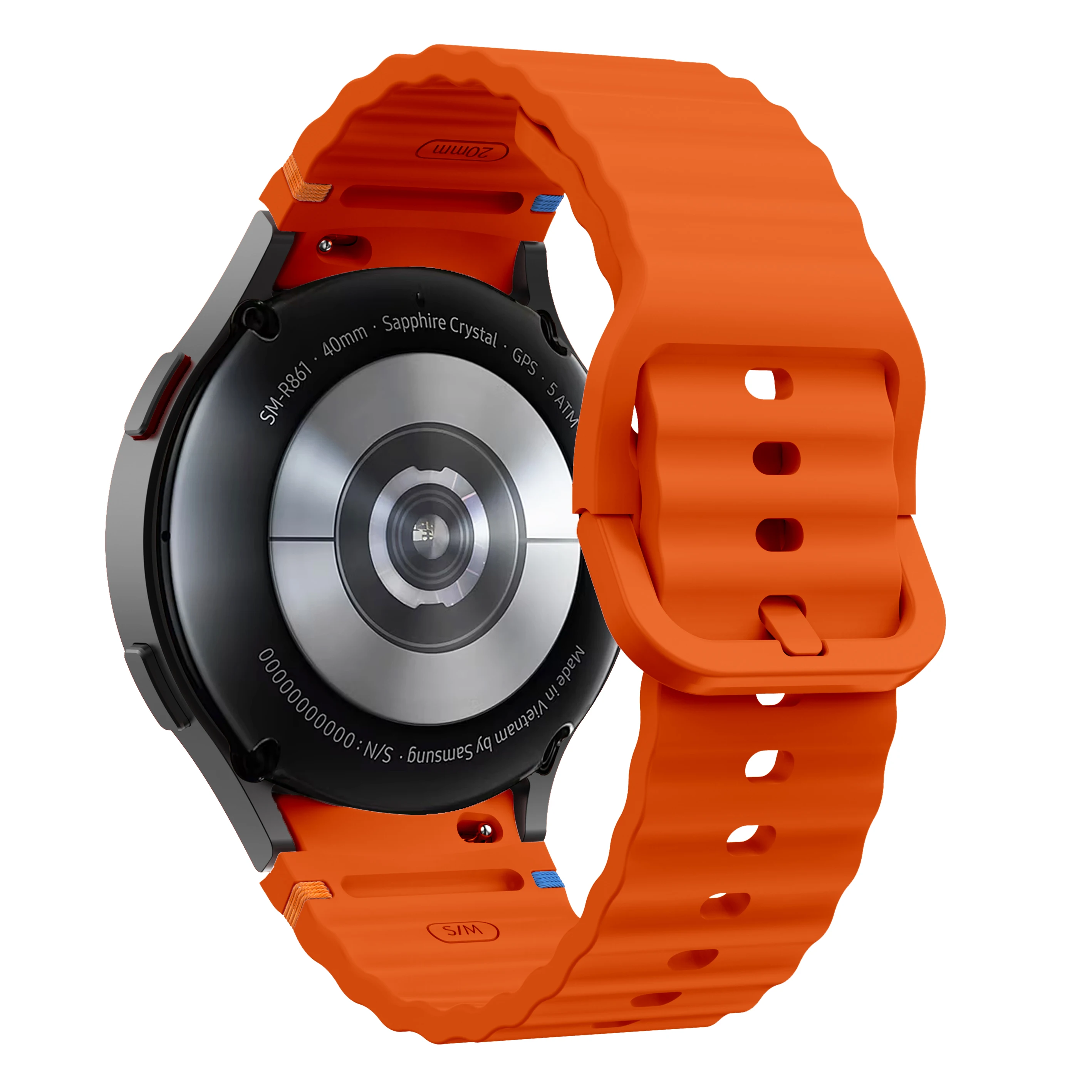 Original Strap for Samsung Galaxy Watch 7 strap 44mm 40mm Silicone Bracelet Galaxy Watch 5 pro/4/6 Classic/FE 43 47mm 45mm band