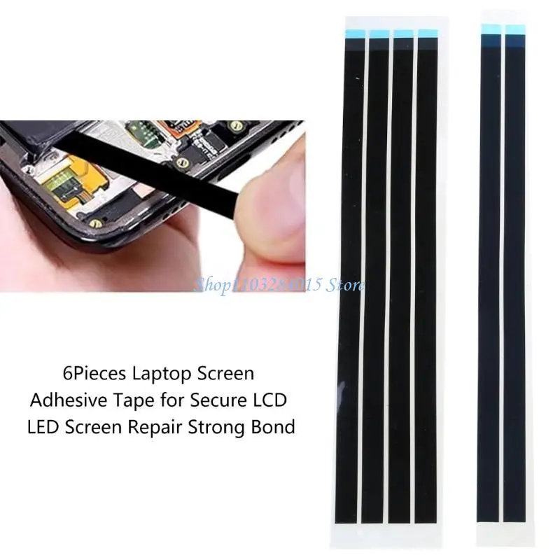 R6FF Pieces Double Sided Adhesive Tape for Laptop LCD Screen Repair Heat Resistant and Insulating for Electronics Maintenance