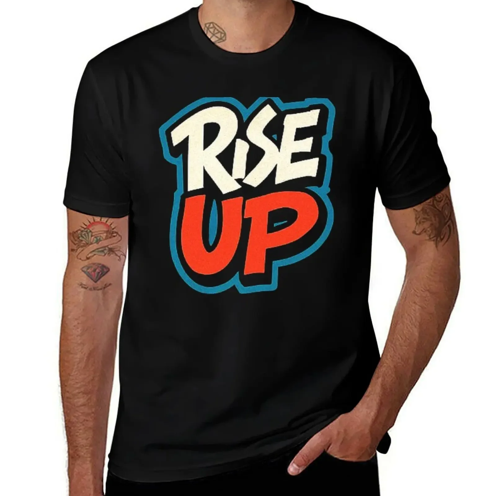 

Rise Up quote graffiti saying T-Shirt quick-drying shirts graphic Louboutins funny t shirts men