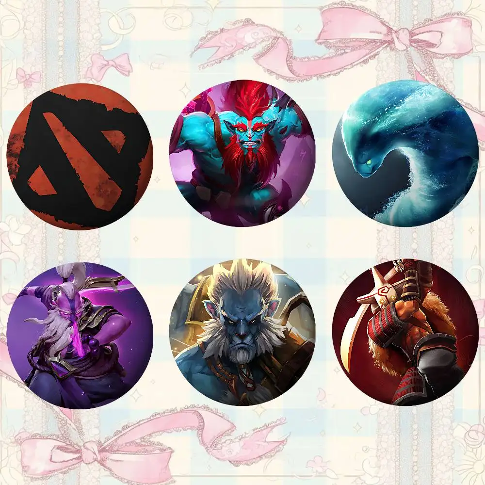 Game D-Dota 2 Badges Tinplate Soft Button Pin Brooch Metal Badge Custom Jewelry Accessories Hat Bag Lapel