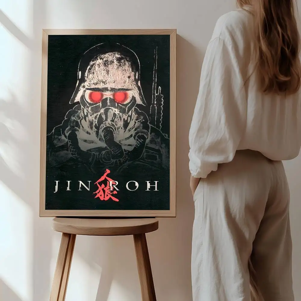 جين روه ذا وولف لواء لوحة معدنية أنيمي الملصقات لزجة مقاوم للماء ورقة ملصق مقهى بار Kawaii غرفة ديكور #4