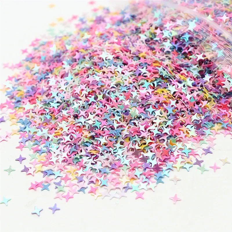 100-200g paillettes multicolore di colore misto 3-10mm pentagramma a forma di cuore paillettes multi-forma paillettes curve accessori artigianali