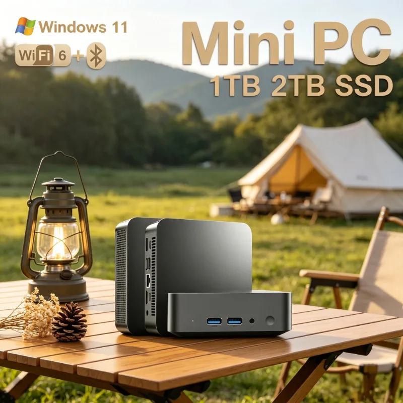Lightweight Portable Wireless Mini Desktop N150 Core Win11 Pro 32GB RAM Practical Home Working Equipment