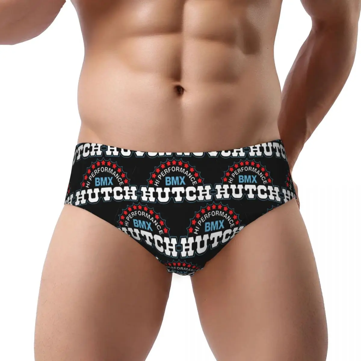 

Hutch Hi-Performance BMX Red White Blue Black Tim Judge Men Triangle Panties Soft Boxer Underpants Short Underwear for Homme Man