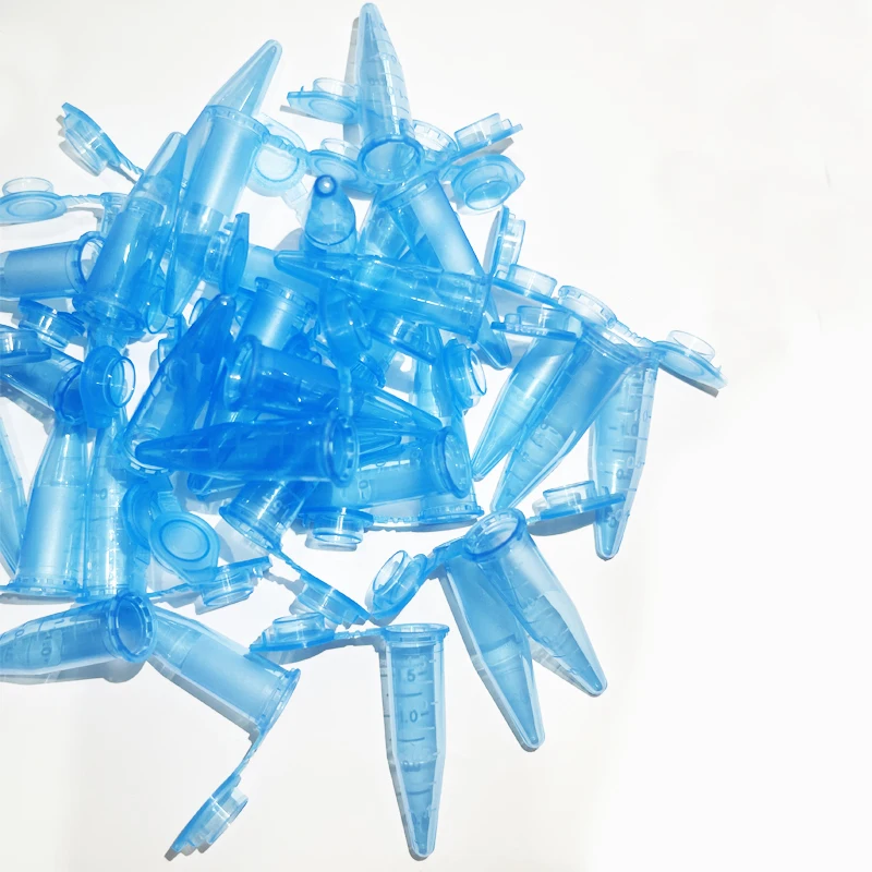 100 Stück 1,5 ml Labor-Mini-Plastik-Reagenzgläser Zentrifugenfläschchen mit Schnappverschluss Bunte 1500 µl EP-Röhrchen Graduierte Mikrozentrifugenröhrchen – Detail 7